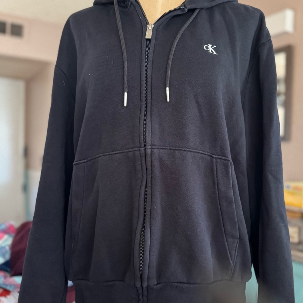 Calvin Klein Dark Gray Zip-Up Jacket